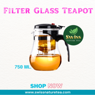 Filter Teekanne aus Glas 750ml